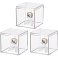 3 Pack Championship Ring Display Case Clear Acrylic Display Case Mini ...