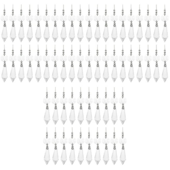 3 Pack Chandelier LED Bulb Prism Ornament Hanging Crystals Drop Pendants