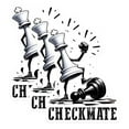 thumbnail image 1 of (3 Pack) Checkmate Chess Decals - Chess King - Chess Victory Decal - 3 Inches On Longest Side - Easy Peel & Apply - Made in USA - 3MCS1963, 1 of 7