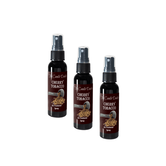 3 Pack - Cherry Tobacco Spray - Cherry Tobacco Scented - Room/Car Air Freshener Spray  (3) 2 Ounce Spray Bottles
