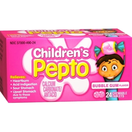 3 Pack Children's Pepto Chewable Tablets - 24 CT