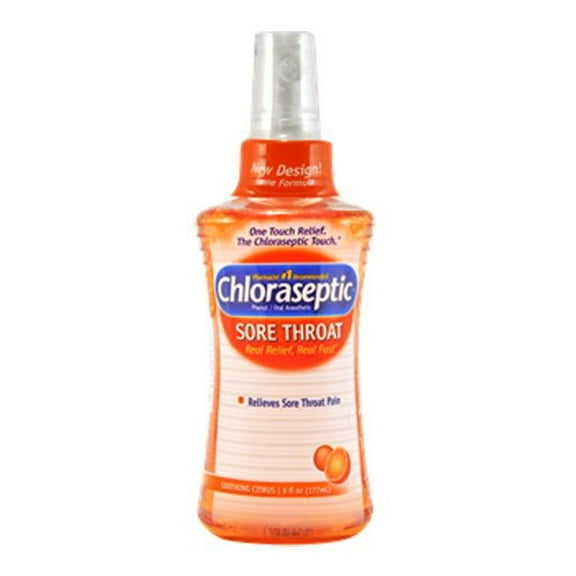 3 Pack - Chloraseptic Sore Throat Spray Soothing Citrus, 6oz Each