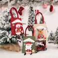 thumbnail image 1 of 3 Pack Christmas Tote Gift Bags,Reusable Christmas Candy Bag 3D Santa Claus Snowmen Reindeer Bag with Handle Portable Candy Gift Baskets Gift Wrap for Christmas Party Favors, 1 of 6