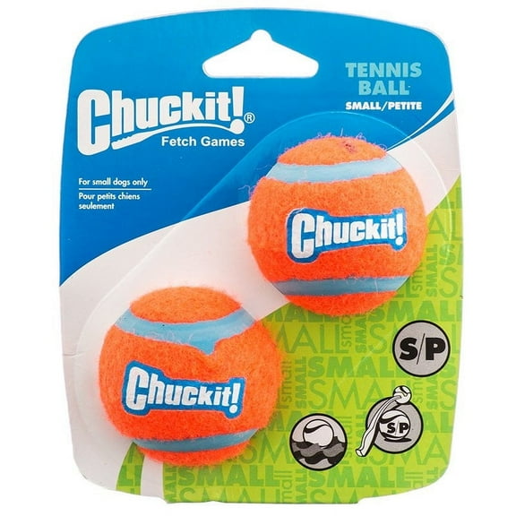 3 Pack Chuckit Tennis Balls for Dogs [Dog Ball Toys] Small - 6 count (3 x 2 ct)