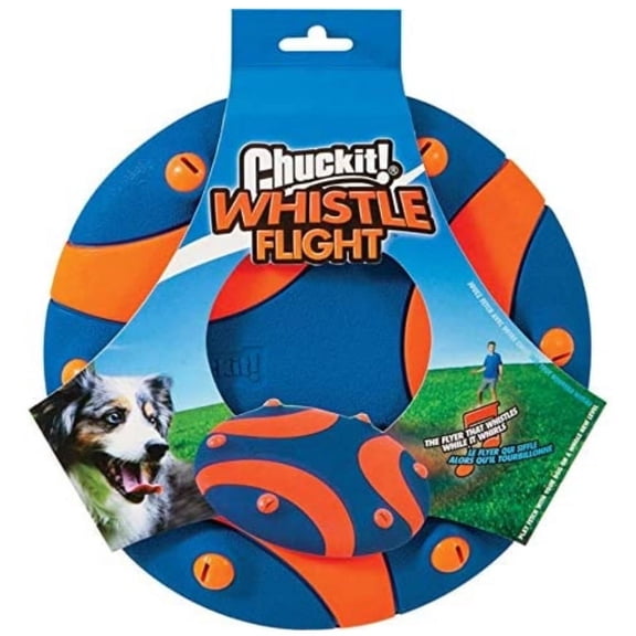 3 Pack Chuckit Whistle Flight Disc Dog Toy [Dog Fetch Toys] 3 count