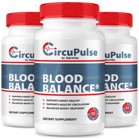 (3 Pack) CircuPulse – Original Formula with a Clean Blend to Support Healthy Circulation, Natural Energy & Balanced Levels | Just 2 Easy-to-Swallow Circu Pulse Pills (180 Capsules)