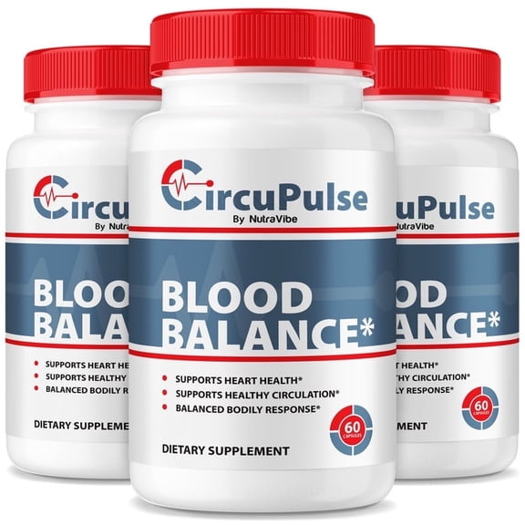 (3 Pack) CircuPulse Original Formula with a Clean Blend to Support Healthy Circulation, Natural Energy & Balanced Levels | Just 2 Easy-to-Swallow Circu Pulse Pills (180 Capsules)