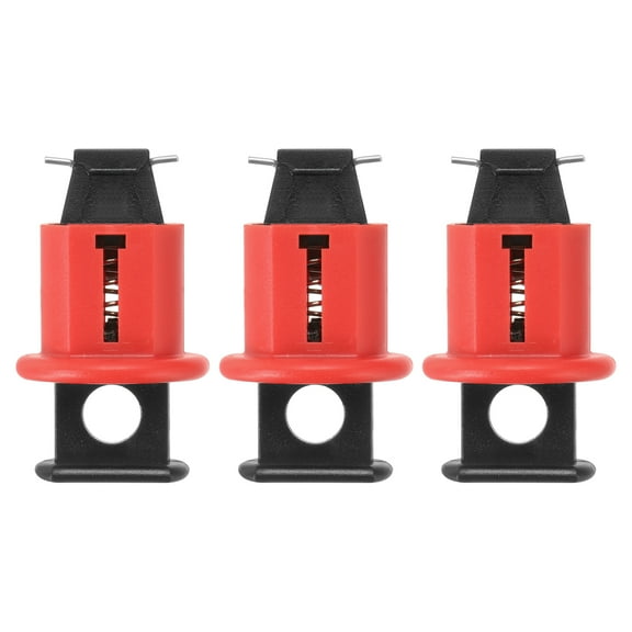 3 Pack Circuit Breaker Lockout Industrial Grade Miniature Loto Device Pin Out Breaker Switch for Electrical Lockout