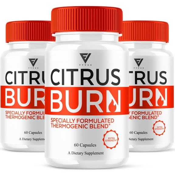 (3 Pack) Citrus Burn Weight Management Capsules, CitrusBurn Advanced Daily Health Formula Pills (180 Capsules)