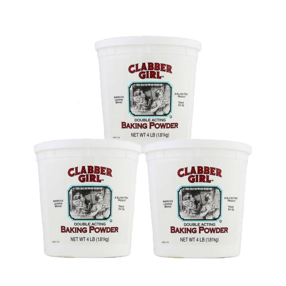 3 Pack | Clabber Girl Baking Powder, 4 lb