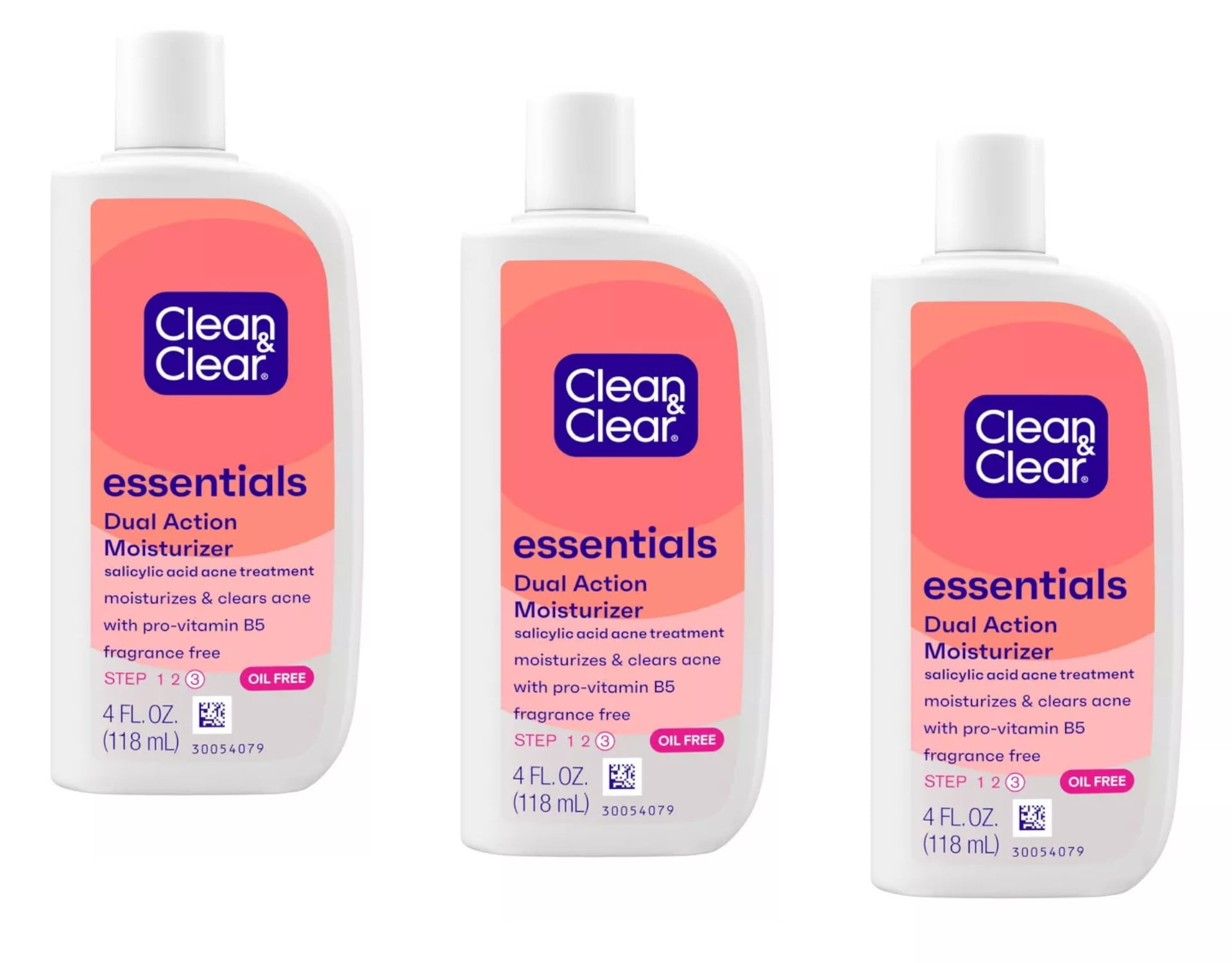 Clean And Clear Oil-Free Dual Action Moisturizer - 4 Oz, 2 Pack