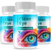 (3 Pack) Clean Eye Vision Support Capsules, CleanEye Advanced Sight Support Formula (180 Capsules)