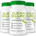 thumbnail image 1 of (3 Pack) Clean Shape Capsules – Gentle Gut & Digestive Support Formula for Balance & Wellness | Easy-to-Take Capsules (180 Capsules), 1 of 10