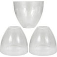 3 Pack Clear Crackle Bell Shade Glass Lamp Shade Replacement for