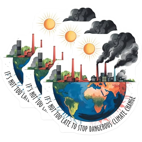 Climate Crisis Sticker (3 Pack) Climate Change Decals - Earth Laptop Decal - Environmentalist ...