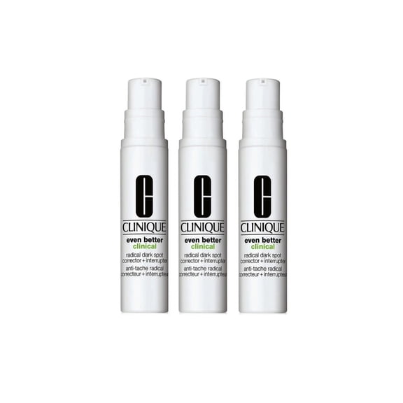 3-Pack Clinique Even Better Clinical Radical Dark Spot Corrector + Interrupter, 0.34oz / 10ml x 3 = 1.0 oz / 30 ml