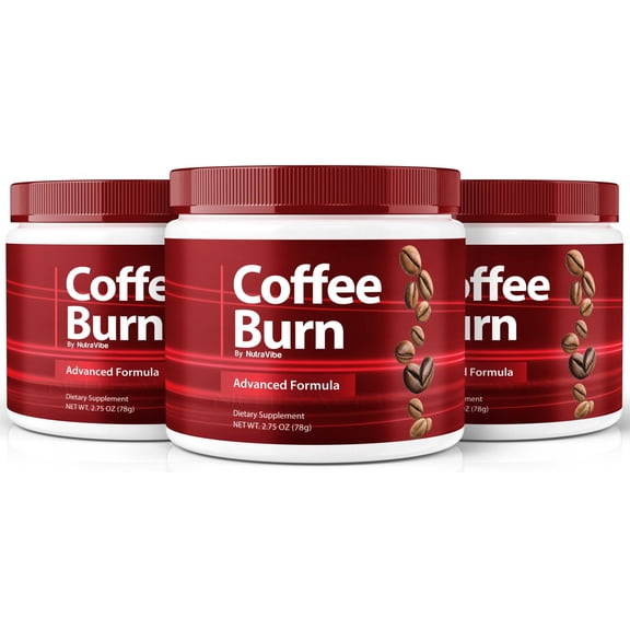 (3 Pack) Coffee Burn Powder Natural Daily Pill Formula Designed to align with Fitness Goals, Support active Lifestyle & Body Balance | Easy-to-Swallow Daily (90 Servings)