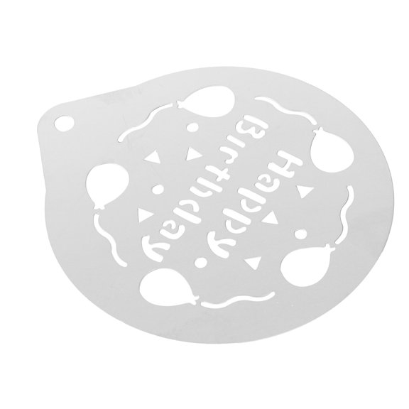 3 Pack Coffee Stencils Stencils Cookies Cake Tin Tool Size 4 Silver
