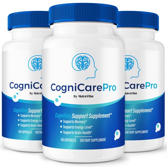 (3 Pack) CogniCare Pro Supplement, Brain Formula Capsules, Cogni Care Pro Cognitive Support for Cognition and Focus, CogniCarePro for Mental Clarity, Focus, and Memory, Reviews (180 Capsules)