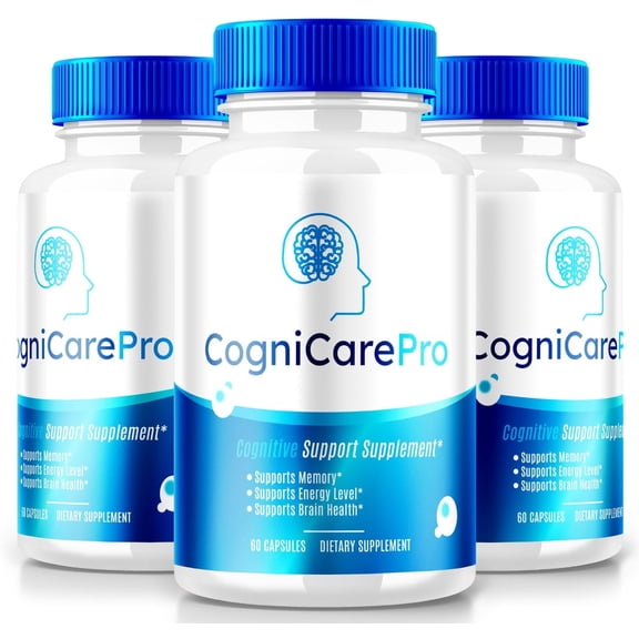 (3 Pack) CogniCare Pro Supplement, Brain Formula Capsules, Cogni Care Pro Cognitive Support for Cognition and Focus, CogniCarePro for Mental Clarity, Focus, and Memory, Reviews (180 Capsules)