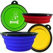 3 Pack Collapsible Silicone Travel Bowls - 12oz