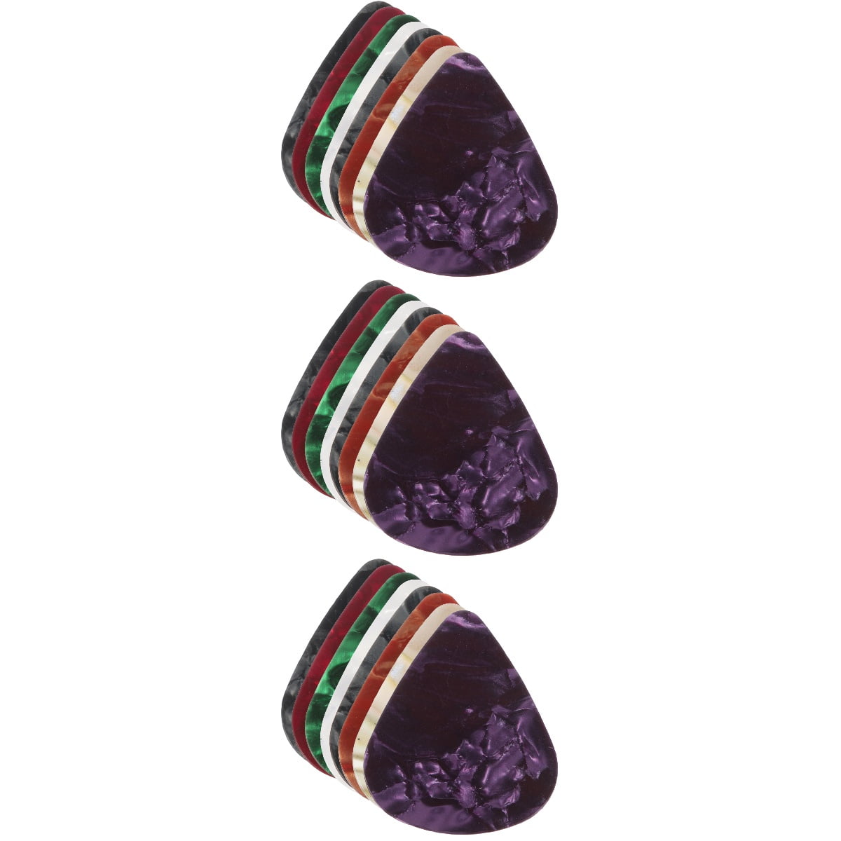 3 Pack Colored Guitar Picks Lighted Custom Instrument Accessories Guitars