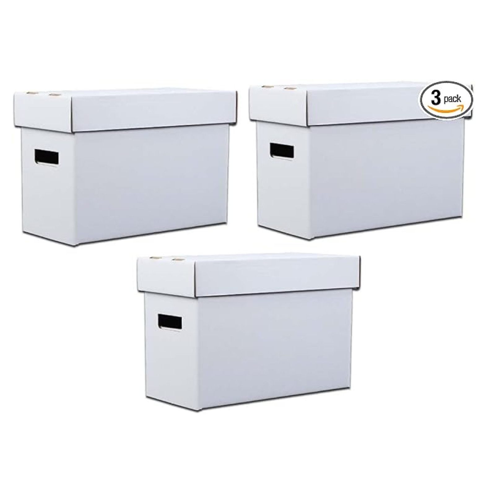 Stackable Boxes Books 3 Pack Comic Book Storage Box - Holds 150-175 Comics, Collapsible ...