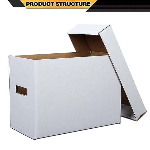3 Pack Comic Book Storage Comic Book Box Holds 150-175 Comics Collapsible and Stackable Comic Short Box Moistureproof Comic Box Stackable Archival Cardboard