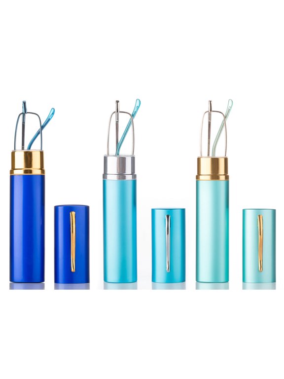 3 Pack Compact Reading Glasses in Aluminum Case Spring Hinged Metal Reading Glasses Portable Light Weight Reading Glasses , +1.00,+1.25, +1.50, +1.75, +2.00, +2.25, +2.50, +3.75, +3.00, +3.25, +350