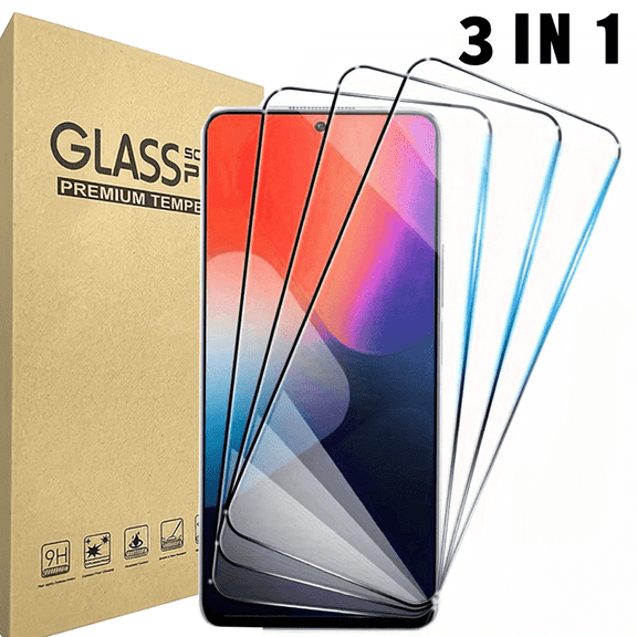 ć3-PackćCompatible with Samsung Galaxy A04/A13/A13 5G/A14 5G/A15 5G//A53 5G/A54 5G /A54/S20FE/S21FE/S23FE Matte Glass Screen Protector with Camera Protection