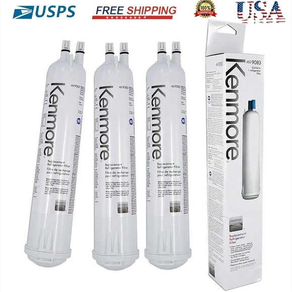 3 Pack Compatible With Kenmore 4609083 9083 9020 9030 Replacement Refrigerator Water Filter