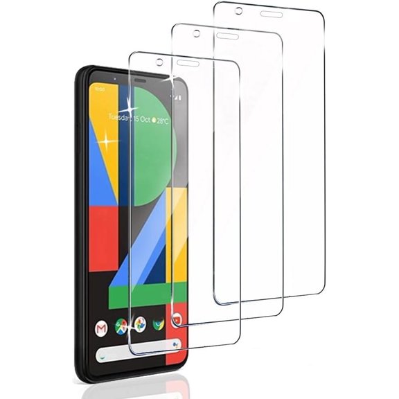 3-Pack  Compatible for Google Pixel 4 Screen Protector, 9H HD Tempered Glass Film - Anti-Fingerprint, Scratch Resistant, Easy Install