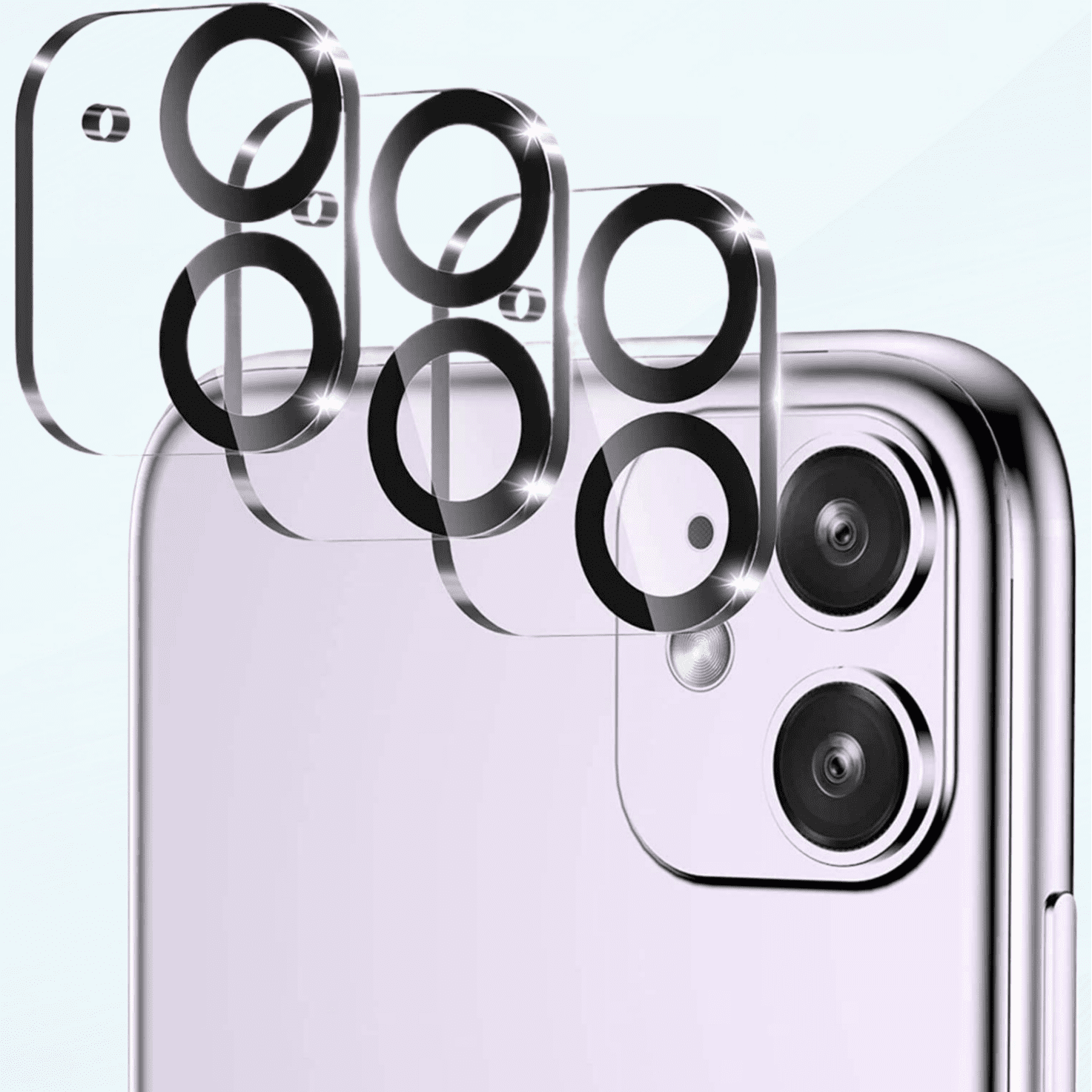 [3 Pack] Compatible for iPhone 11 & iPhone 12 Mini Camera Lens