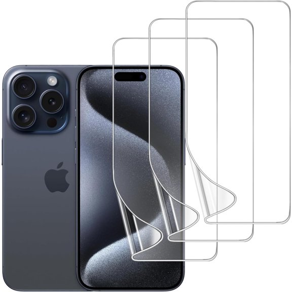 3-Pack  Compatible for iPhone 13/13 Pro 6.1" TPU Screen Protector, Self-Healing HD Clear, Bubble-Free, Case Friendly, Easy Install