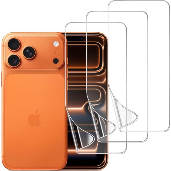 3-Pack  Compatible for iPhone 13/13 Pro 6.1" TPU Screen Protector, Self-Healing HD Clear, Bubble-Free, Case Friendly, Easy Install