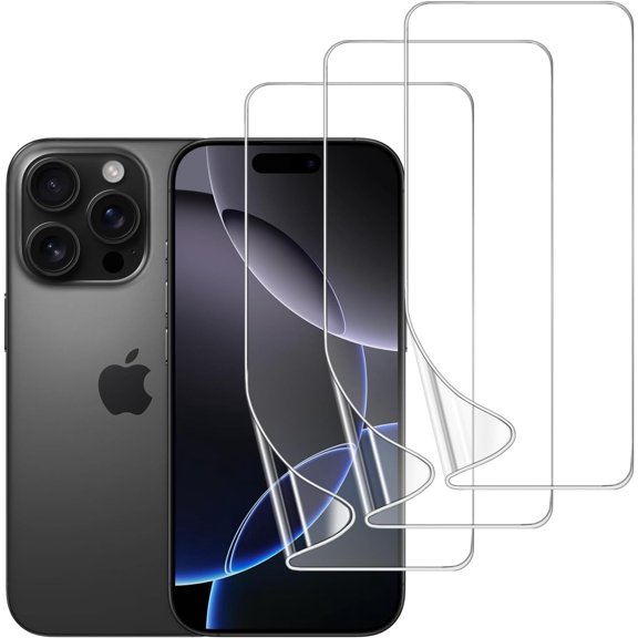3-Pack  Compatible for iPhone 13/13 Pro 6.1" TPU Screen Protector, Self-Healing HD Clear, Bubble-Free, Case Friendly, Easy Install