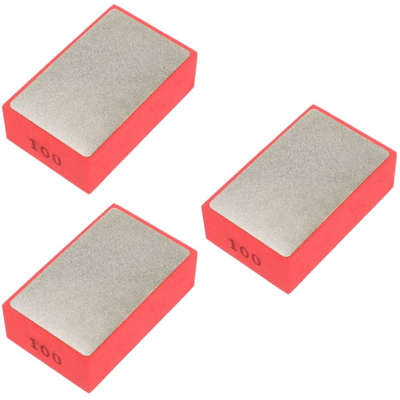 3 Pack Concrete Sharpening Stones Hand Polishing Pads for Tools Blades and Edges Grinding Accessories