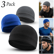 3 Pack Cooling Skull Cap Helmet Liner Sweat Wicking Cycling Running Hat Adult Male