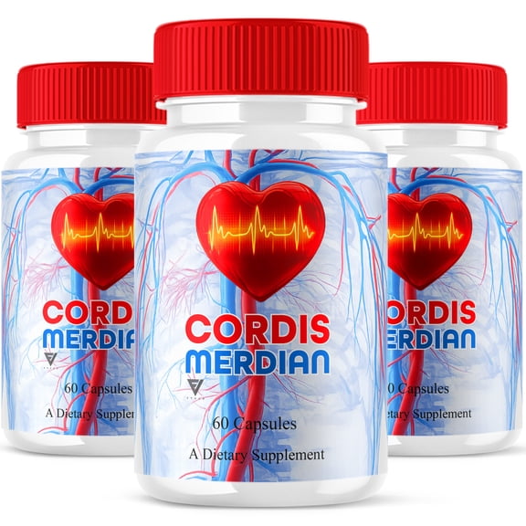 (3 Pack) Cordis Merdian Blood Support, CordiMerdian Supplement (180 Capsules)