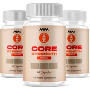 3 Pack Core Strength Daily Health Management Support, CoreStrength Maximum Overall Health Supplement 180 Capsules