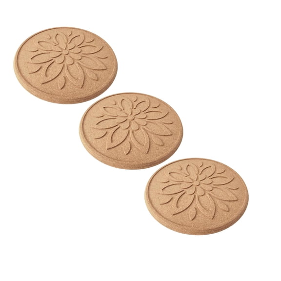 3 Pack Cork Trivet, High Density Thick Cork Trivets for Hot Dishes, 7.25 Inch Heat Resistant Large Coaster Pot Pads for Kitchen, Pot Holders for Table & Countertop