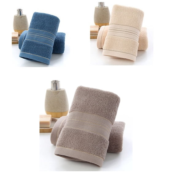 3 Pack Cotton Towels Luxury Soft Towel Hand Bath Bathroom Dry Quick Thick Towel 13.38*29.13inch(34*74cm)
