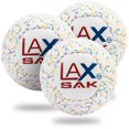 thumbnail image 1 of 3 Pack Crayon Confetti Lax Sak Lacrosse Training Ball - Same Weight & Size as a Regulation Lacrosse Ball - Great for Indoor & Outdoor Practice. Less Bounce & Minimal Rebounds, 1 of 2