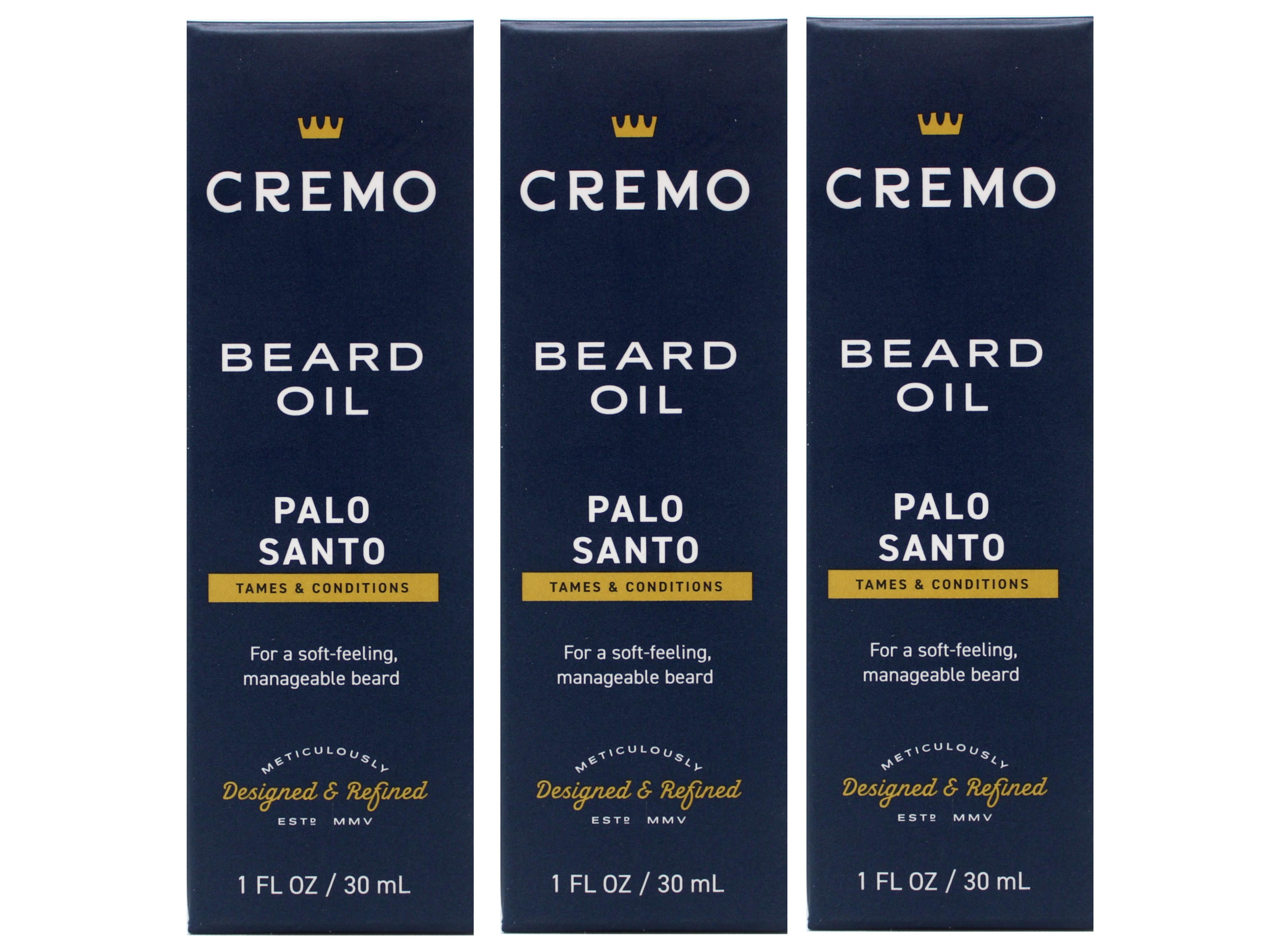 3 Pack - Cremo Reserve Collection, Revitalizing Beard Oil, Palo Santo, 1 fl oz (30 ml)