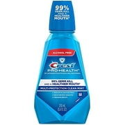 Crest ProHealth Rinse, Clean Mint, Alcohol-Free, 250 ml. Pack of 3