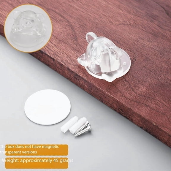3-Pack Cute Bear Door Wedge Stoppers - Durable, Anti-Skid, Soft Glue for Home & Office Use
