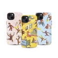thumbnail image 1 of 3 Pack Cute Curious Monkey Phone Case Set for iPhone 16 15 14 13 12 11 Pro Max, Fun Animal iPhone Cover Combo with Playful Design, 1 of 6