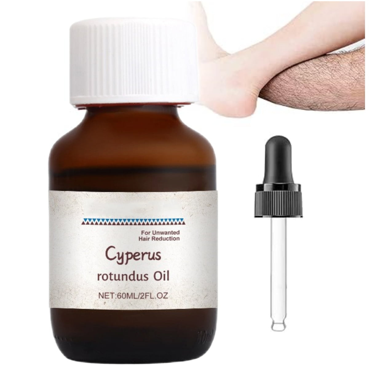 3 Pack Cyperus Rotundus Oil, 60ml Cyperus Oil, Cyperus Rotundus Oil for Hair Removal, Naturally