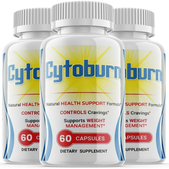 (3 Pack) Cytoburn - Keto Weight Loss Formula - Energy & Focus Boosting Dietary Supplements for Weight Management & Metabolism - Advanced Fat Burn Raspberry Ketones Pills - 180 Capsules