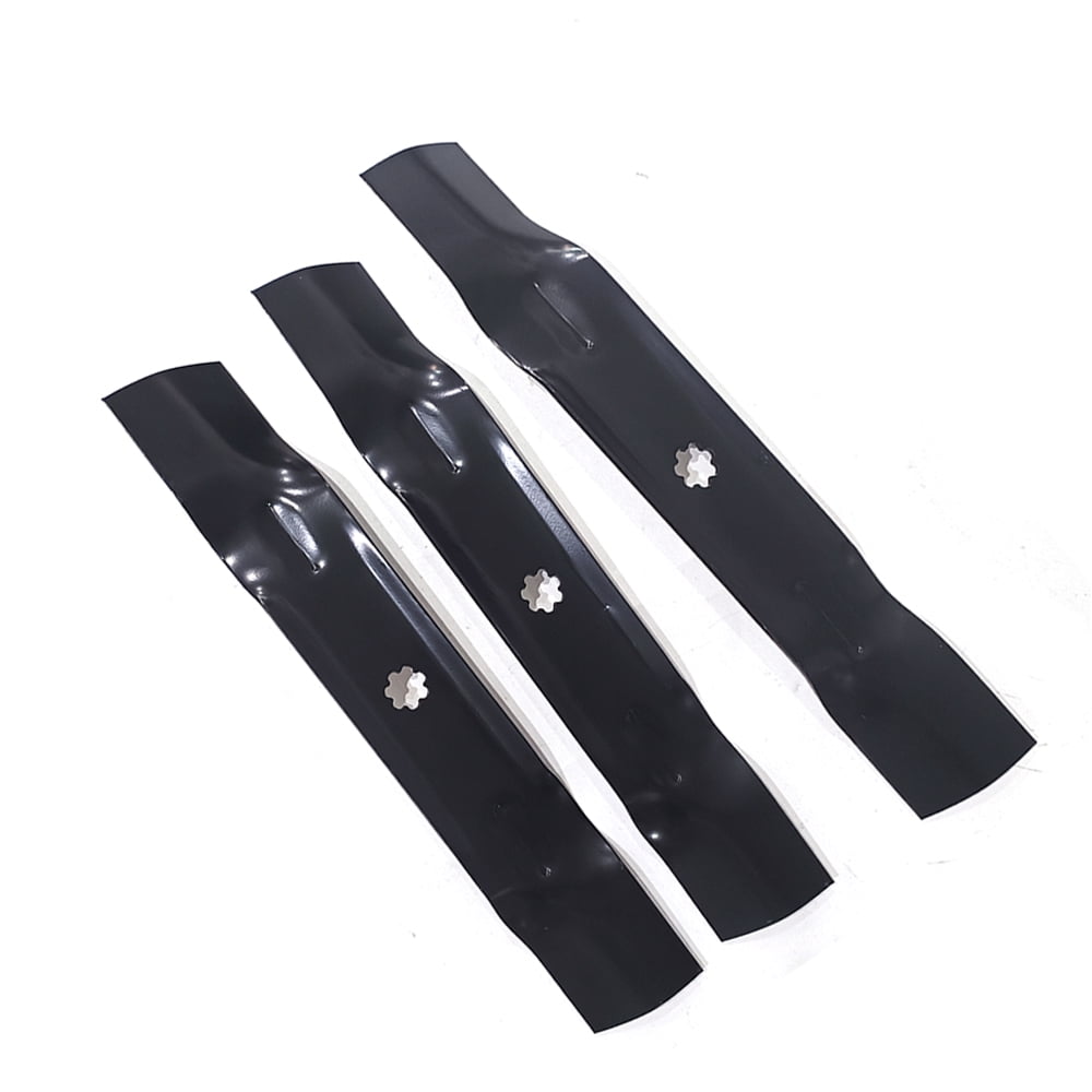 3-Pack D140 High Lift Mower Blades – Fits John Deere 48" Deck E140 E160 LA145 D140 Lawn Tractors, OEM GY20852 GX21784